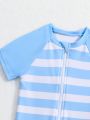 Baby Boys' Striped One-Piece Swimsuit