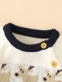 Infant Girls' Cartoon Pattern Sweater Dress