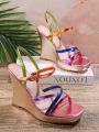 Women's Colorful Fashion Wedge Heel Platform Sandals
