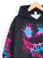 SHEIN Kids HYPEME Tween Boy Cartoon Graphic Hoodie & Sweatpants