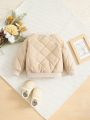 Baby Boy Zip Up Quilted Bomber Jacket