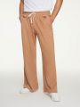 SHEIN Men Drawstring Waist Wide Leg Pants