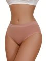 3pcs Rib Knit Seamless Brief