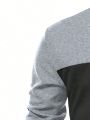 Manfinity Homme Men's Irregular Cut Button-down Long Sleeve Shirt