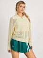 SHEIN VARSITIE Sports GOLF Basic Outdoors  With KNIT