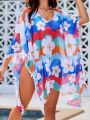 SHEIN Swim Mod Women'S Floral Print Cover Up