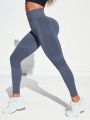 Yoga Basic Solid Color High Waisted Workout Leggings