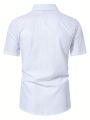 Manfinity Mode Men's Plain & Simple Short-sleeved Shirt