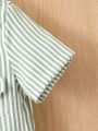 Baby Boy's Striped Short Sleeve Shirt