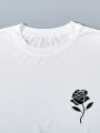 Teen Boys' 2pcs Floral Printed T-shirts