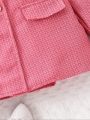 SHEIN Kids Nujoom Girls' (Big Kid) Elegant Thick Woolen Coat