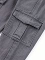 Boys' Solid Color Cargo Side Pocket Pants