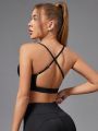 Yoga Basic Women's Cross Back Sports Bra