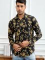 SHEIN Men Baroque Print Shirt