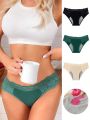 3pack Contrast Lace Panty Set