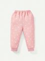 Cozy Cub Baby Girls' 3pcs Polka Dots Patterned Jogger Pants Set