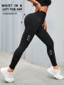 SHEIN Yoga Basic Solid Color Sports Leggings