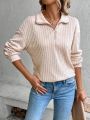 Women'S Solid Color Drop Shoulder Sweatshirt