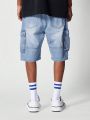 SUMWON Denim Cargo Short