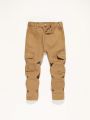 Little Boys' Cute Cargo Style Denim Khaki Pants