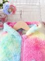 Baby Girl Tie Dye Hooded Fleece Coat