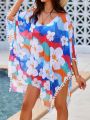 SHEIN Swim Mod Women'S Floral Print Cover Up