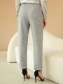 SHEIN BIZwear Women's Tapered Leg Suit Pants