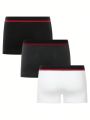 Men'S Color Blocking Boxer Shorts (3pcs/Set)