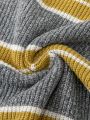 Men Striped Pattern Sweater