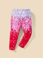 SHEIN Baby Girl Allover Print Pants