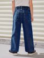 Young Girl Slant Pocket Straight Leg Jeans