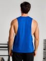 Daily&Casual Men's Sleeveless Sports Vest With Letter Print