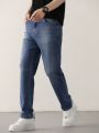 DAZY Men's Blue Washed Denim Jeans