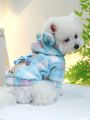 1pc Pet Clothes For Medium And Small Dogs Soft & Comfortable Teddy Bear Hooded Shirt Pet Coat & Jacket