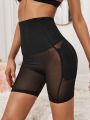 Contrast Mesh Shapewear Shorts