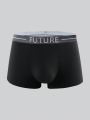 3pcs Men'S Letter Jacquard Waistband Boxer Briefs