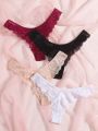 4pack Floral Lace Panty Set