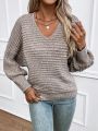 SHEIN Frenchy Women's Batwing Sleeve Sweater Pullover