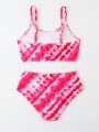 Little Girls' Random Printed Swimsuit Set