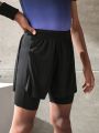 Tween Boys' Elastic Waist Side Pocket Sports Shorts