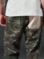 Men Plus Camo Print Straight Leg Jeans