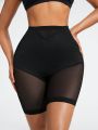 SHEIN SHAPE Women's Body Shaping Underwear With Sheer Mesh Panel