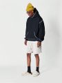 SUMWON Overhead Hoodie With Contrast Stitch