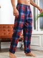 Men's Plaid Home Wear Pants