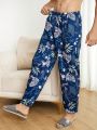 Men's Plant Printed Lounge Pants