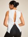 SHEIN Daily&Casual Women's Open Back Sports Tank Top