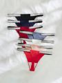 7pack Plain Tape Detail Thong