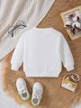 Baby Girl Slogan Graphic Sweatshirt