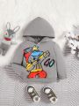 SHEIN Baby Boy Cartoon Graphic Hoodie