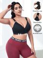 Yoga Basic Plus Size Sports Bra With Fixed Cups And Adjustable Straps